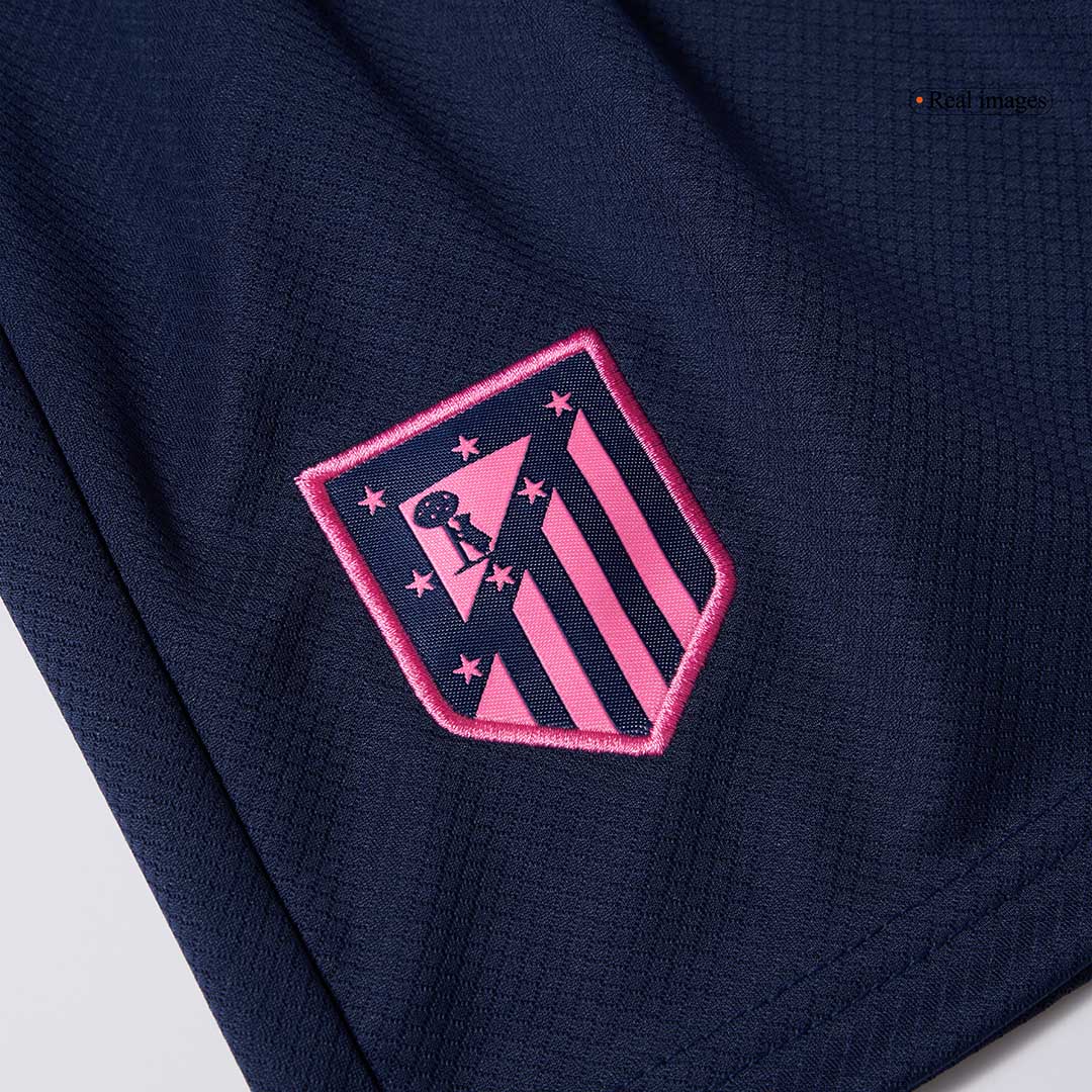 Kit de fútbol infantil de visitante del Atlético de Madrid (Kit y pantalón corto) 2024/25