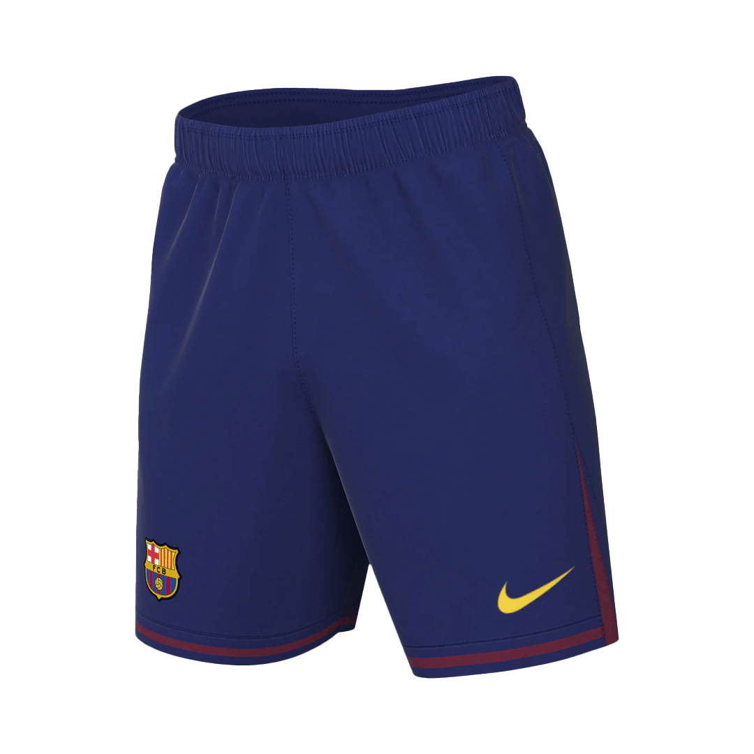 Pantalón corto de fútbol local del Barcelona 2025/26 azul marino