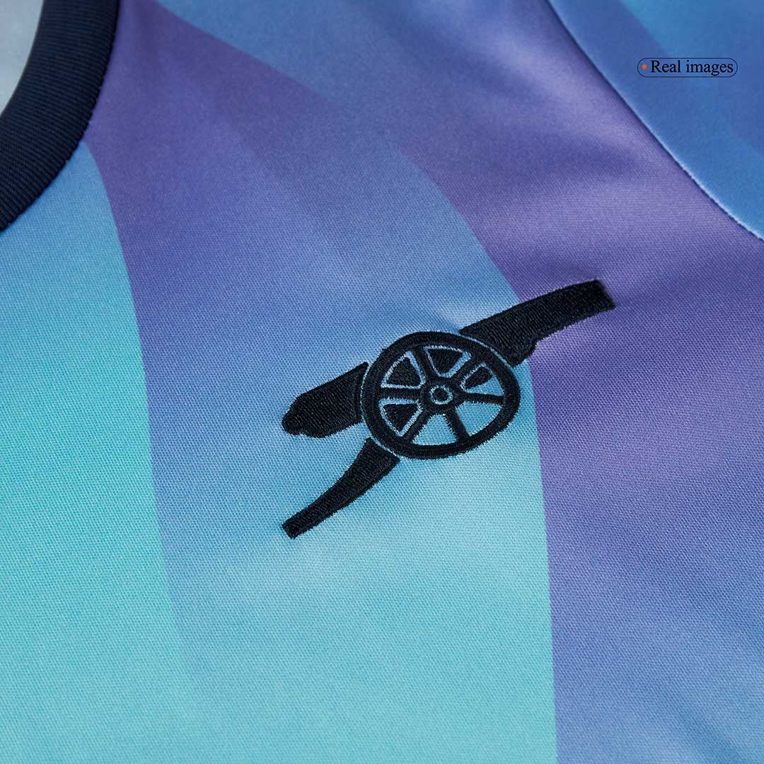 Kit de fútbol infantil de visitante del Arsenal (Kit y pantalón corto) 2024/25