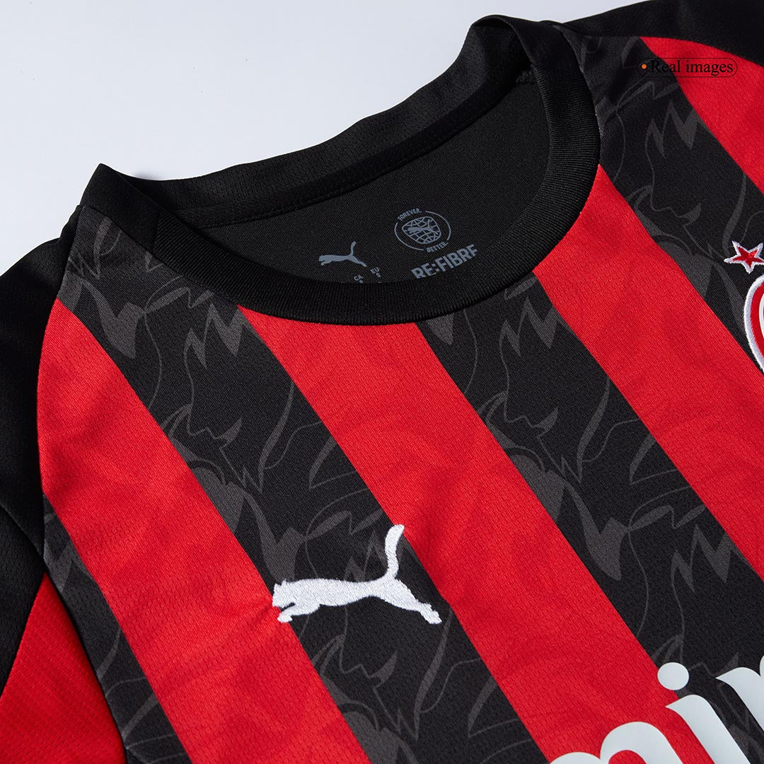 Camiseta de fútbol MODRIĆ #14 AC Milan Local 2025/26 Rojo y Negro