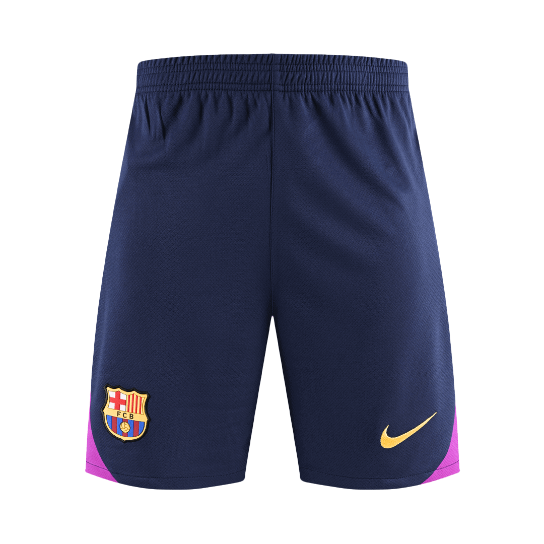Pantalón corto de entrenamiento prepartido del Barcelona 2025/26 azul marino