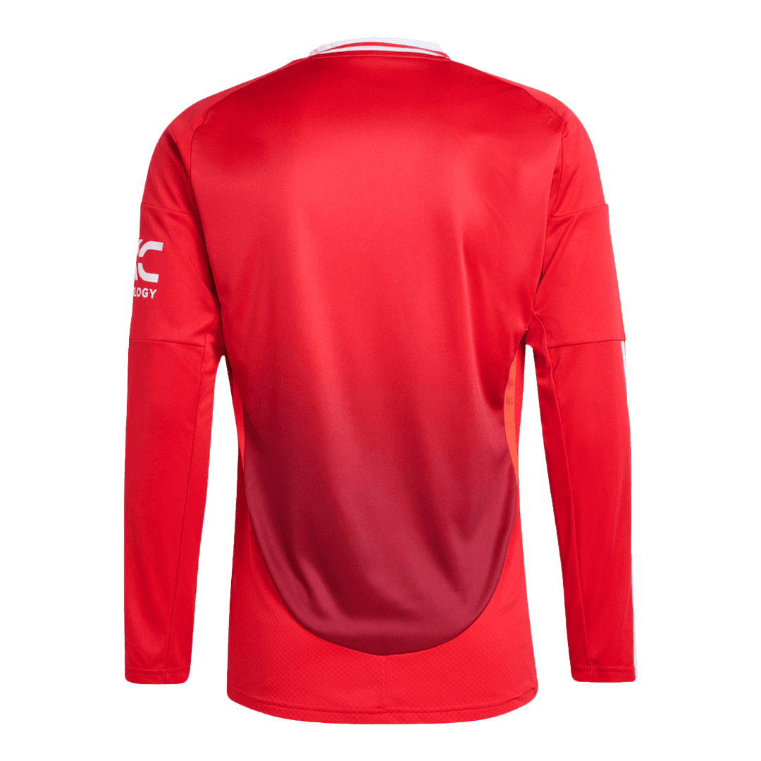Camiseta de fútbol de manga larga del Manchester United 2024/25