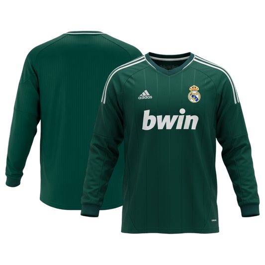 Camiseta de fútbol vintage de la tercera equipación del Real Madrid 2012/13, manga larga