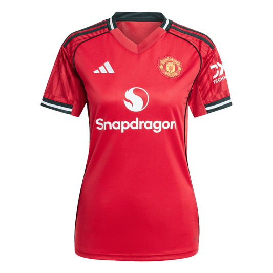 Camiseta de fútbol local del Manchester United para mujer 2025/26, roja