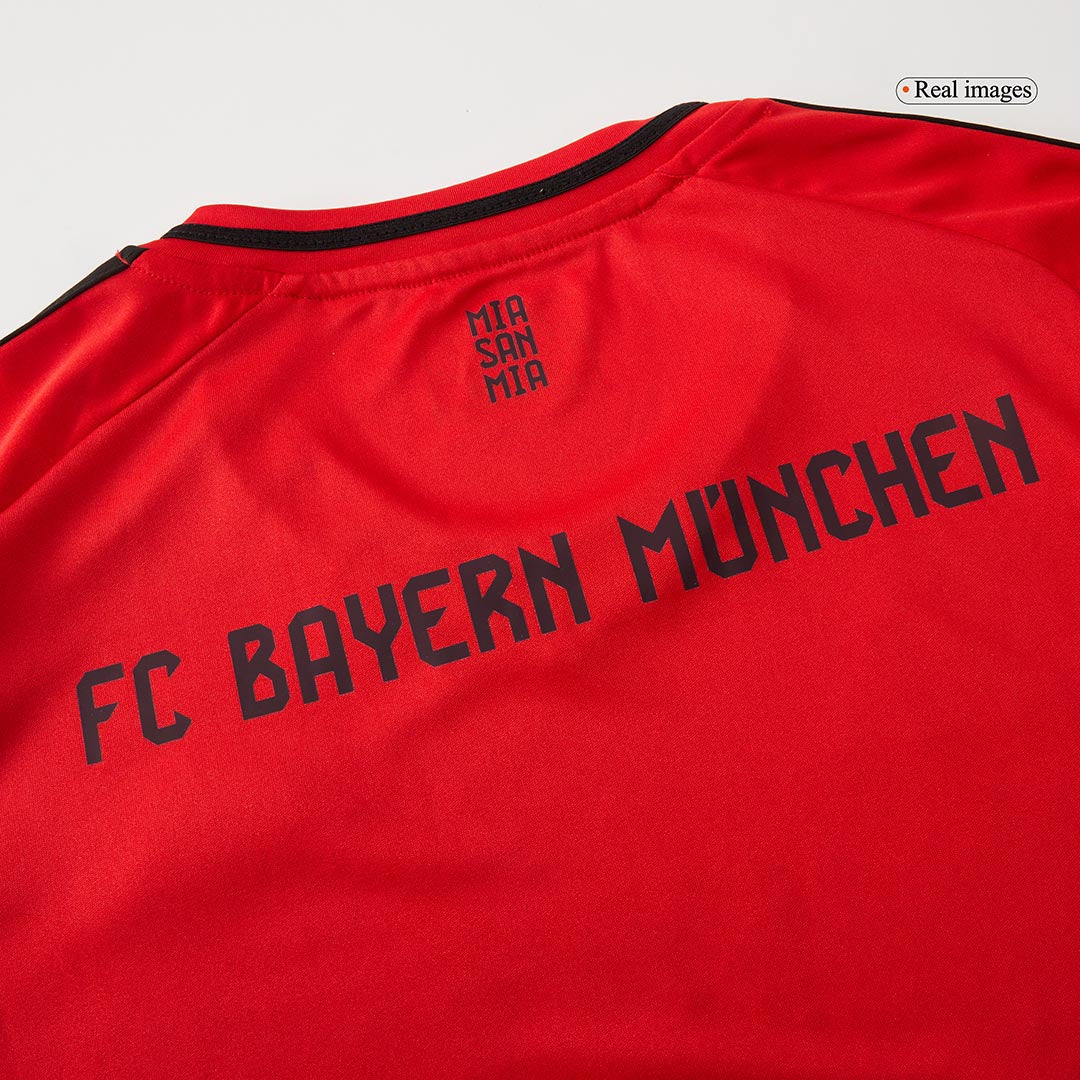 Kit de fútbol local del Bayern Múnich para niño (camiseta y pantalones cortos), color rojo