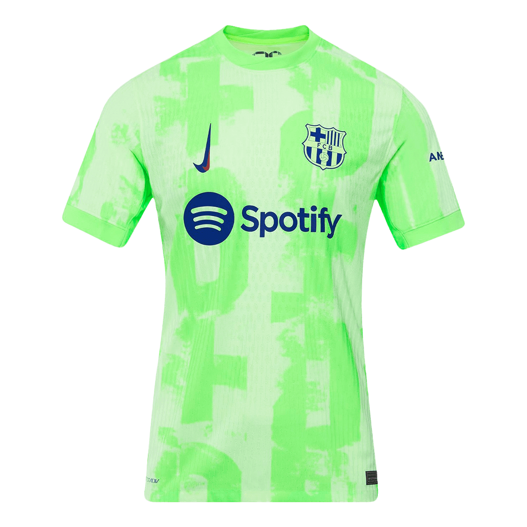 Camiseta de fútbol de visitante del Barcelona 2024/25 de Lewandowski #9 (auténtica) - UCL