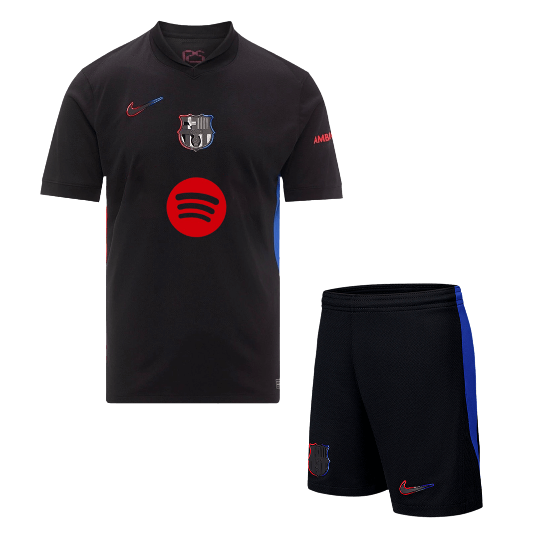 Kit de visitante del Barcelona (Kit y pantalón corto) 2024/25 - Logotipo de Spotify sin texto