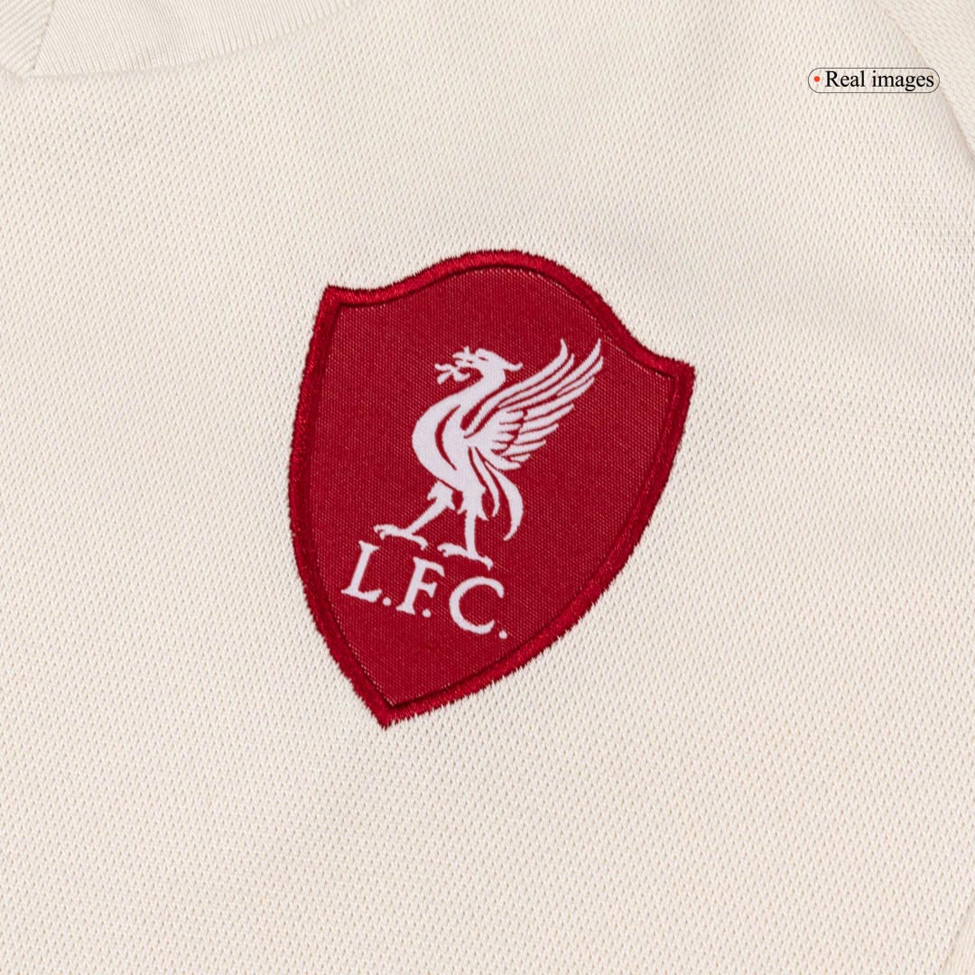 Kit de fútbol visitante del Liverpool para niños (camiseta y pantalón corto) 25/26 blanco