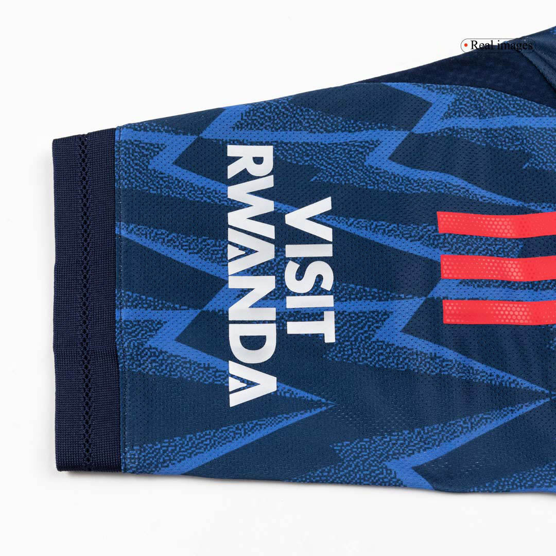 Camiseta de fútbol visitante auténtica del Arsenal ØDEGAARD #8 2025/26 Azul