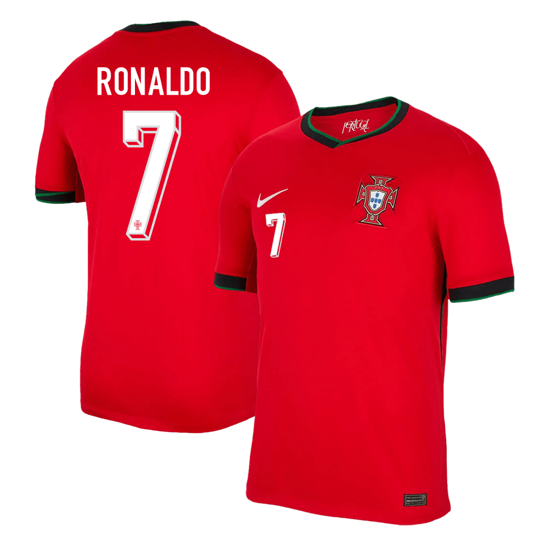 Camiseta de fútbol local de Portugal RONALDO #7 para la Eurocopa 2024
