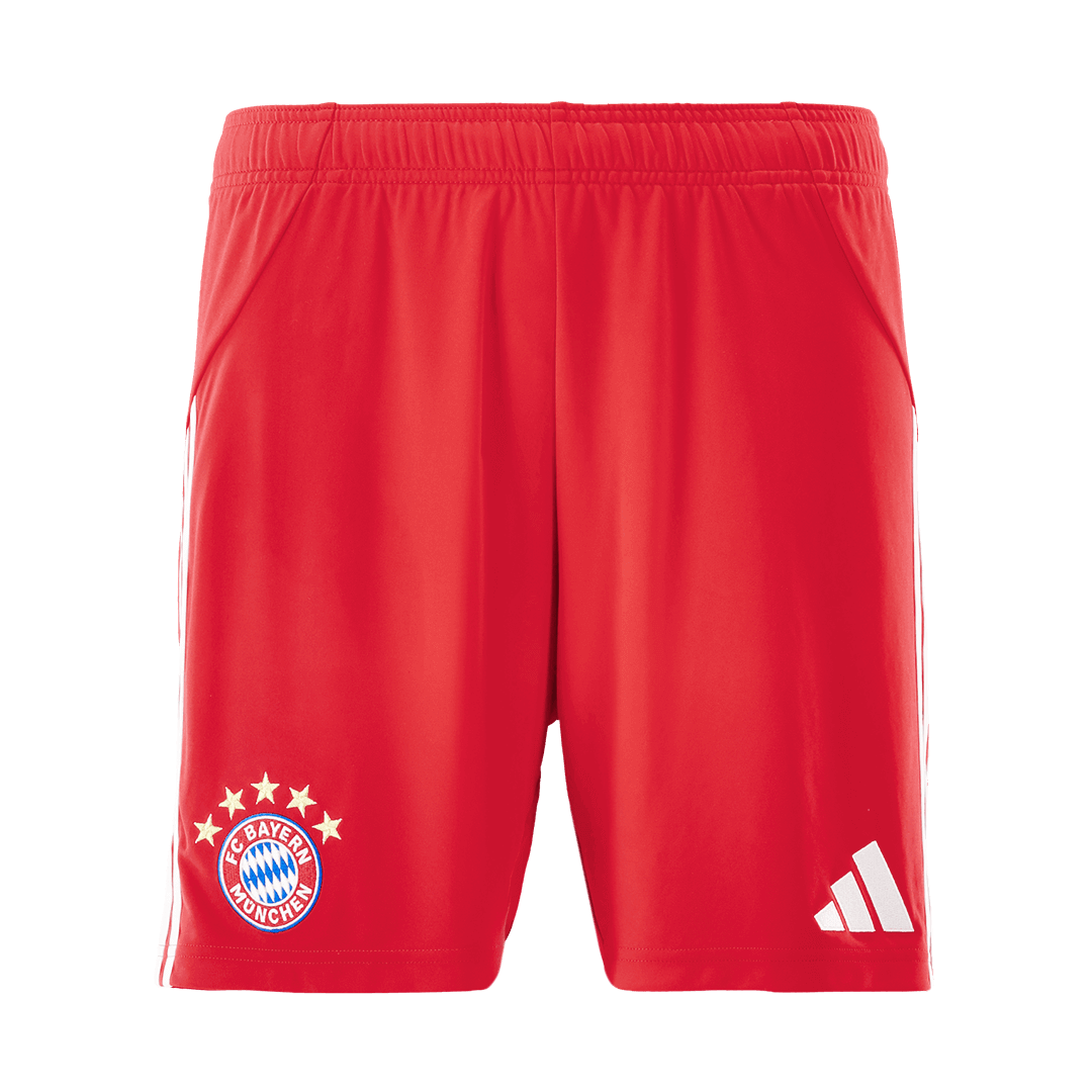 Pantalón corto de fútbol local del Bayern Múnich 25/26 rojo