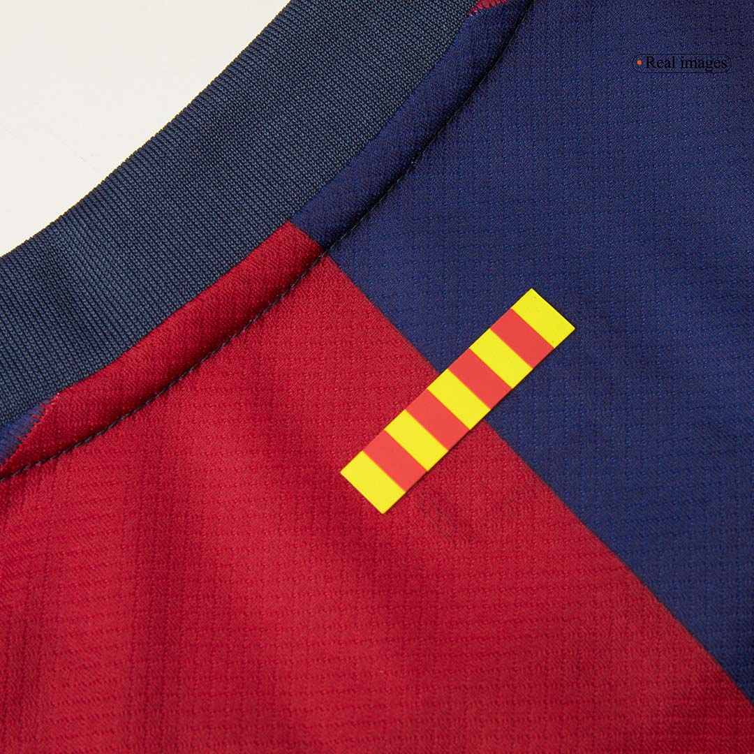 Camiseta de fútbol local del Barcelona x Travis Scott 2024/25, roja y azul