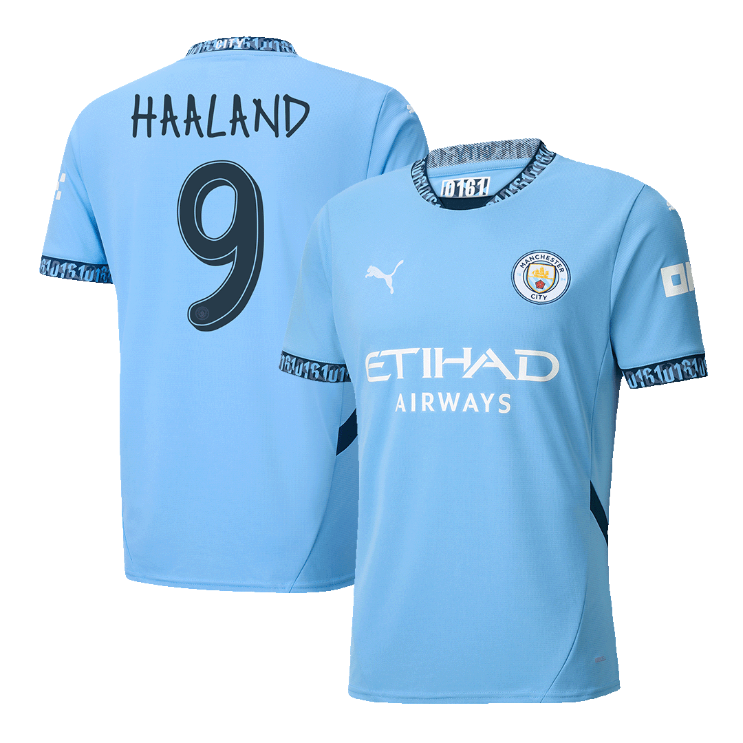 Camiseta de fútbol local del Manchester City HAALAND #9 - UCL