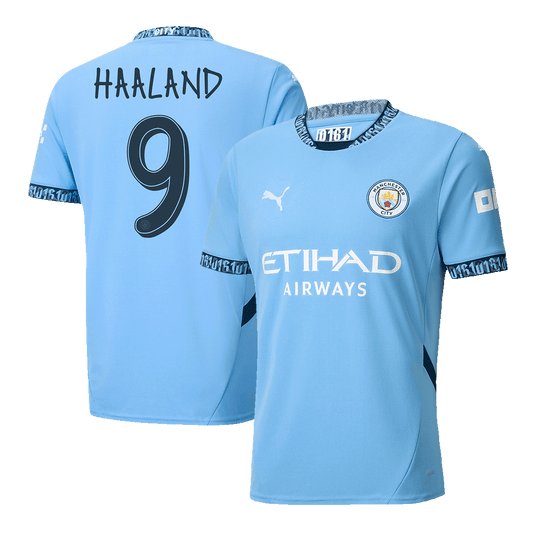 Camiseta de fútbol local del Manchester City HAALAND #9 - UCL