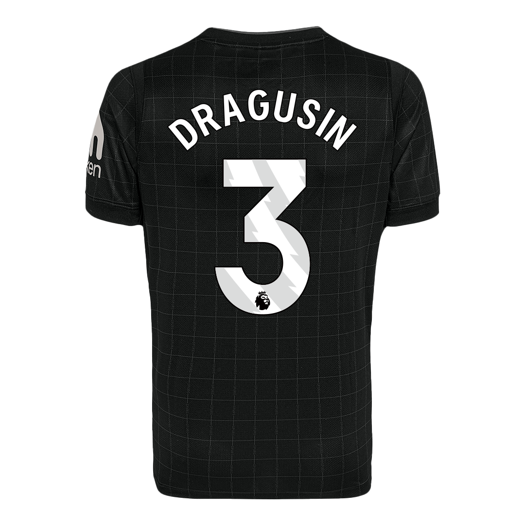 Camiseta de visitante del Tottenham Hotspur DRAGUSIN #3 2025/26