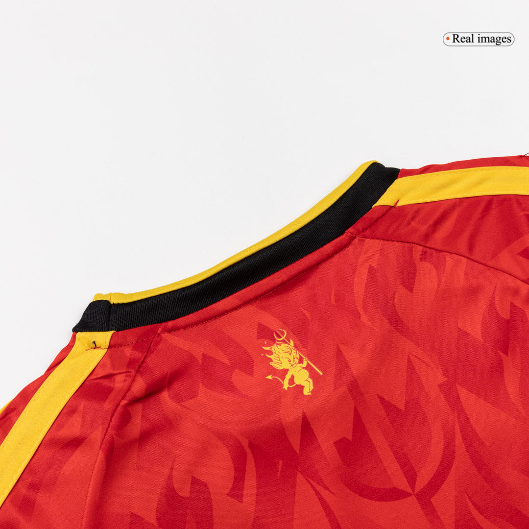 Equipación infantil de la selección belga (camiseta + pantalón corto) para el Mundial 2026