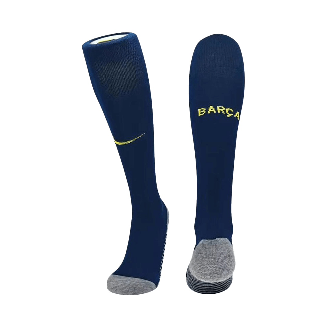 Kit de fútbol local del Barcelona para niños (camiseta, pantalón corto y calcetines) 2025/26 (rojo y azul)