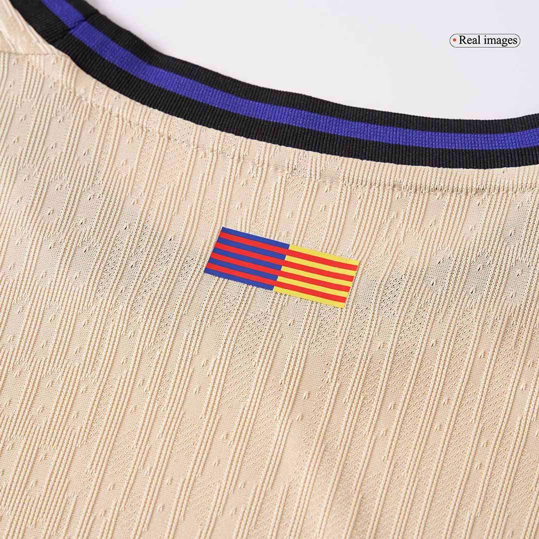 Camiseta de fútbol visitante auténtica del Barcelona 2025/26 ROONY #19, amarilla - UCL