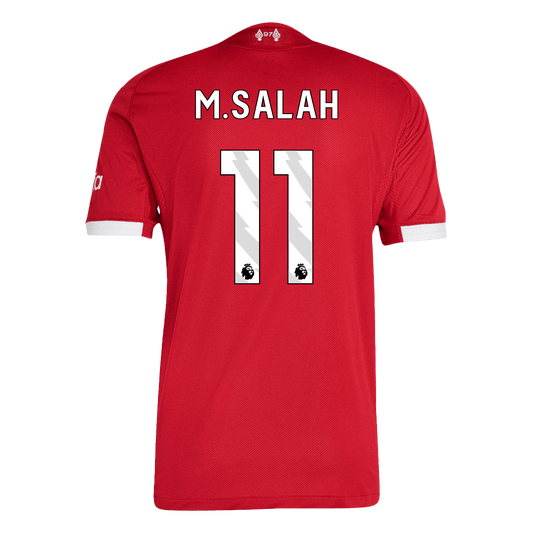 Camiseta de fútbol local auténtica de M.SALAH #11 del Liverpool 2025/26, roja