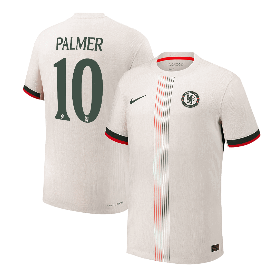 Camiseta de visitante auténtica Palmer #10 del Chelsea 2025/26, blanca - UCL