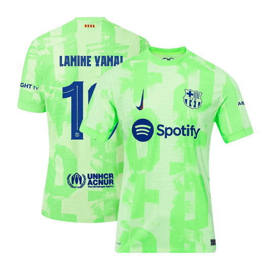Camiseta de fútbol de visitante del Barcelona 2024/25 de Lamine Yamal #19 (Auténtica) - UCL