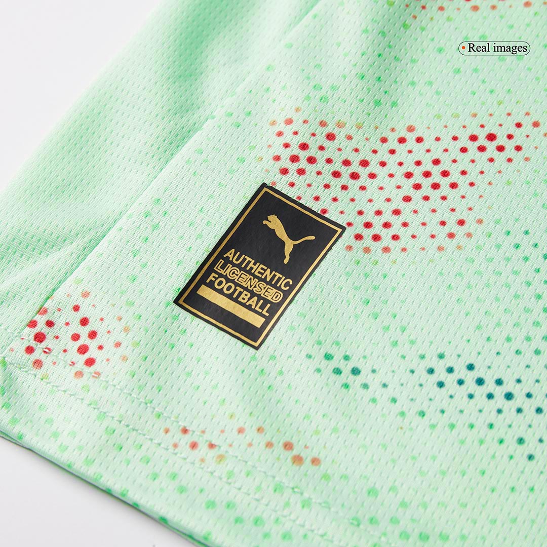 Camiseta de fútbol visitante de Portugal 2025 para hombre, verde - Eurocopa femenina