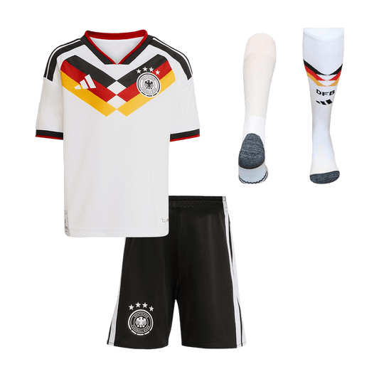 Equipación infantil de la selección alemana (camiseta + pantalón corto + calcetines) para el Mundial 2026