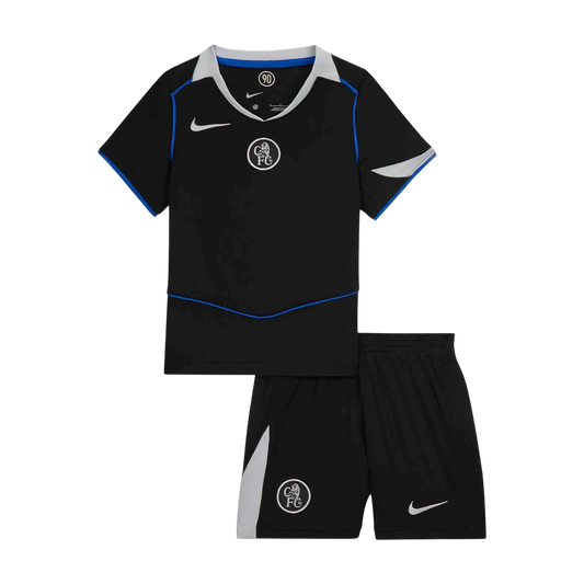 Kit de fútbol visitante del Chelsea para niños (camiseta y pantalón corto) 2025/26