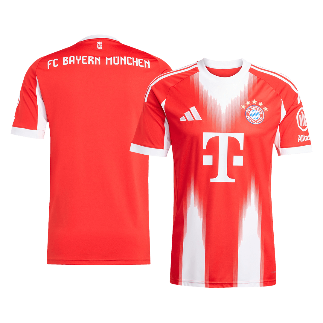 Camiseta de fútbol local del Bayern Múnich 2025/26, roja