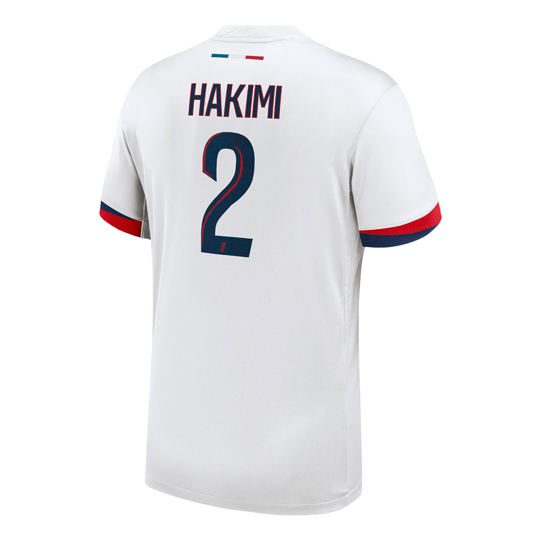 Camiseta de fútbol visitante auténtica HAKIMI #2 del PSG 2025/26
