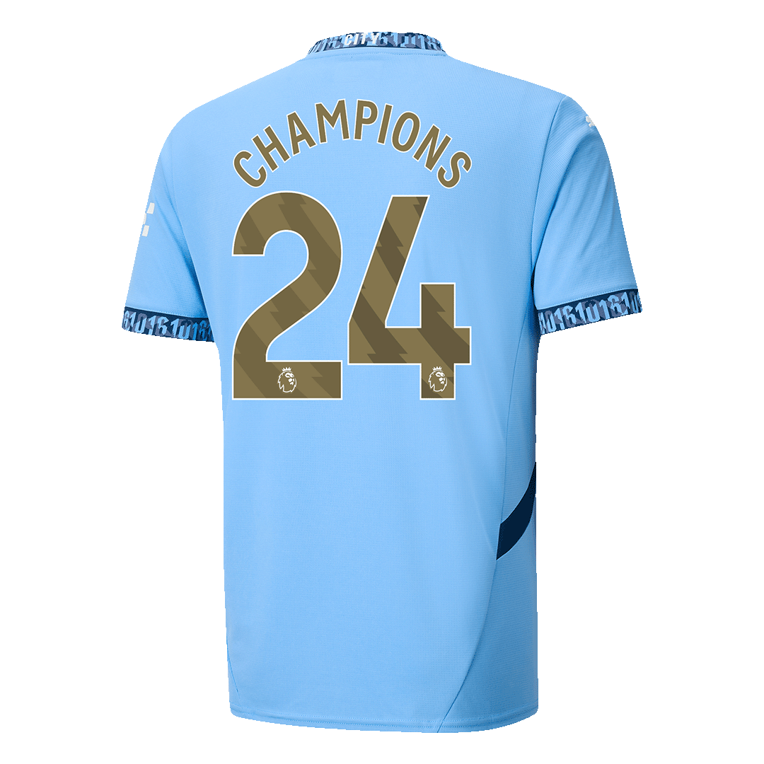 Camiseta de fútbol local del Manchester City #24 de CAMPEONES