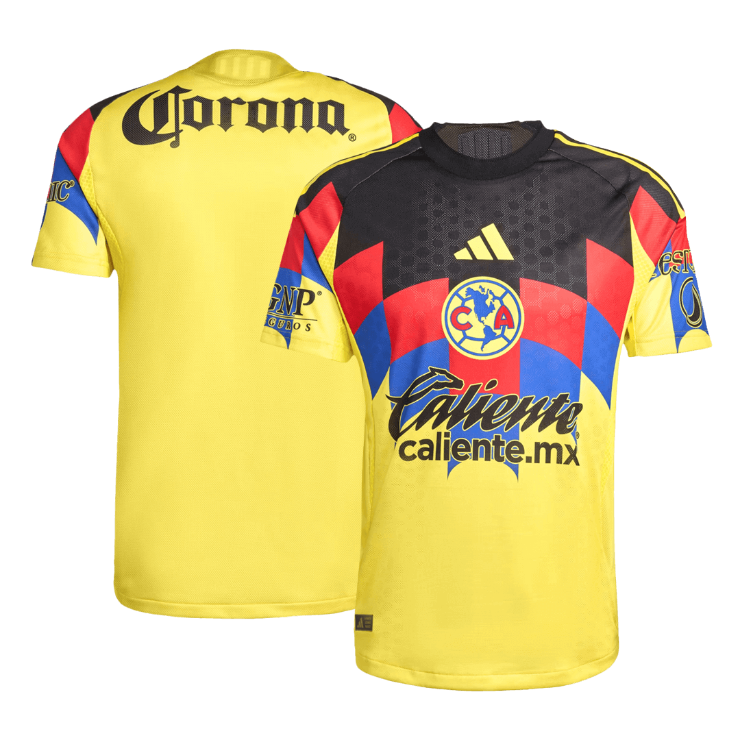 Camiseta de fútbol local auténtica del Club América 2025/26 amarilla