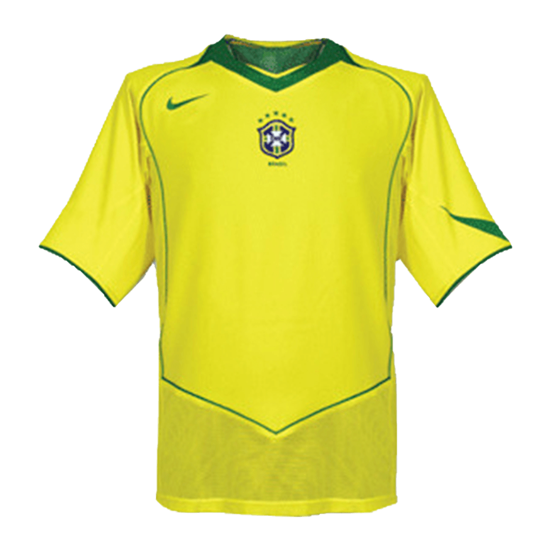 Camiseta retro de fútbol local de Brasil 2004