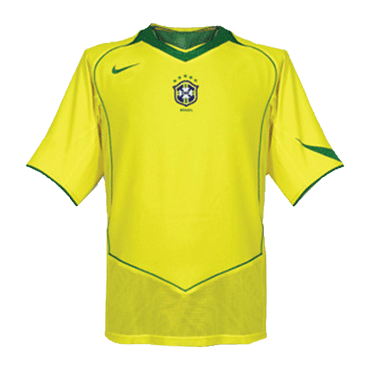 Camiseta retro de fútbol local de Brasil 2004