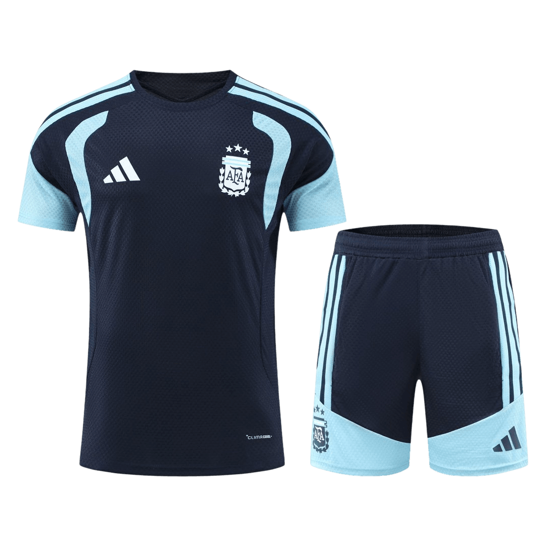 Equipación de fútbol de Argentina para la previa del partido (camiseta + pantalón corto) 2026