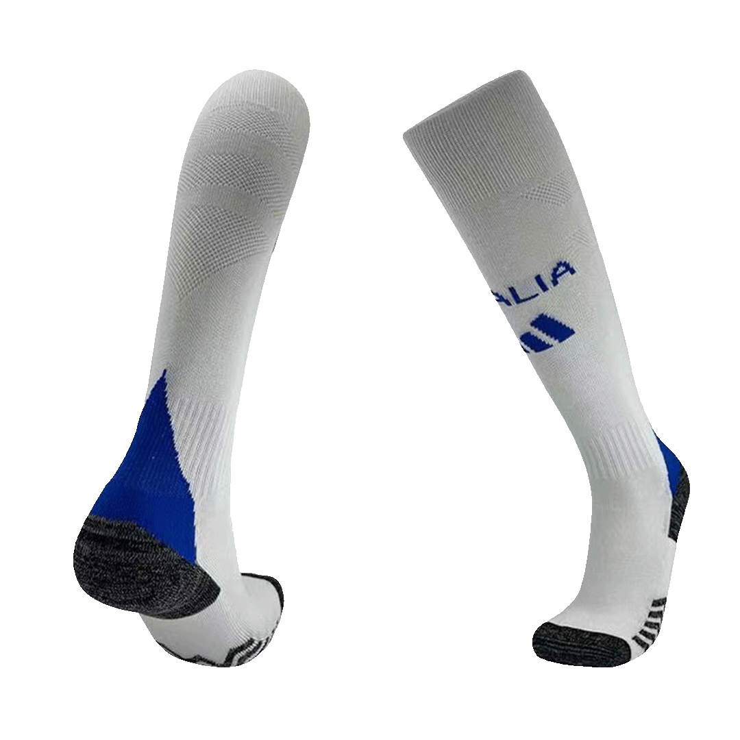 Kit de fútbol de visitante de Italia (camiseta, pantalón corto y medias) para la Eurocopa 2024