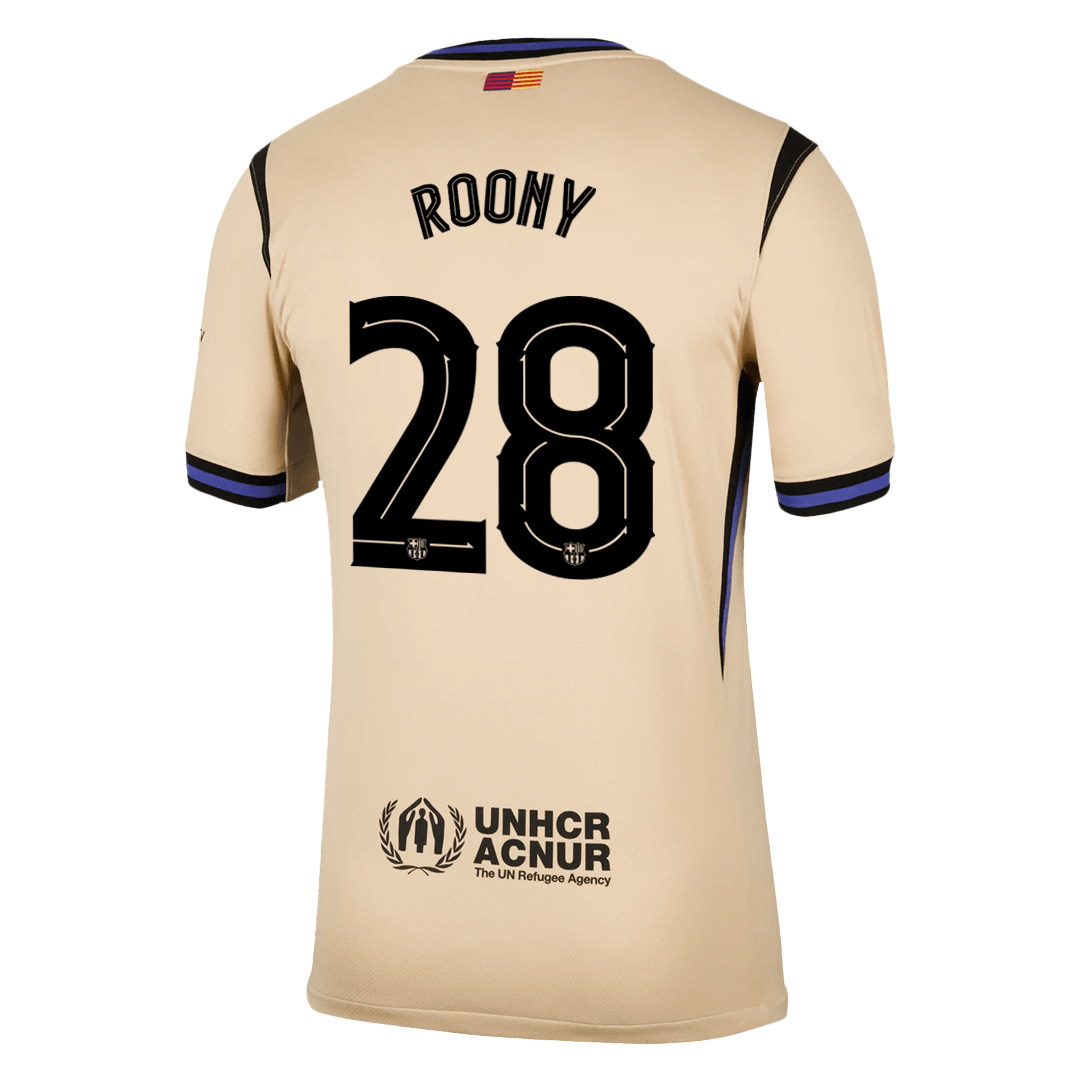 Camiseta de visitante del Barcelona ROONY #28 2025/26