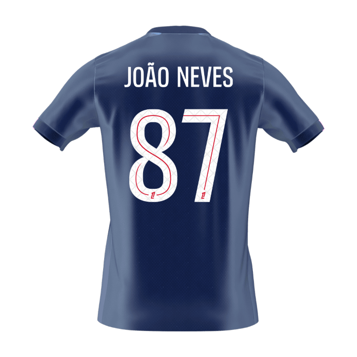 Camiseta de fútbol JOÃO NEVES #87 PSG Primera equipación 2025/26