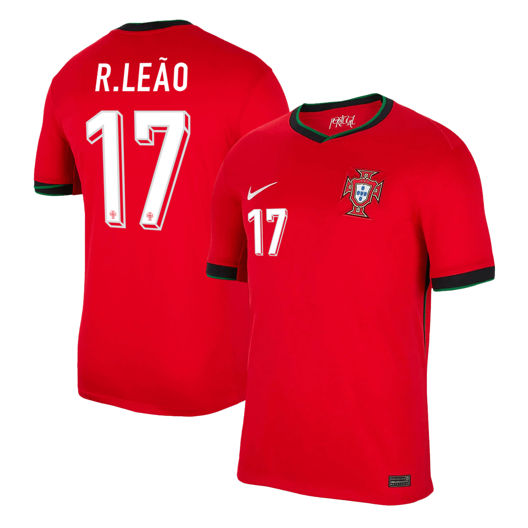 Camiseta R.LEÃO #17 Portugal Local Futbol Eurocopa 2024