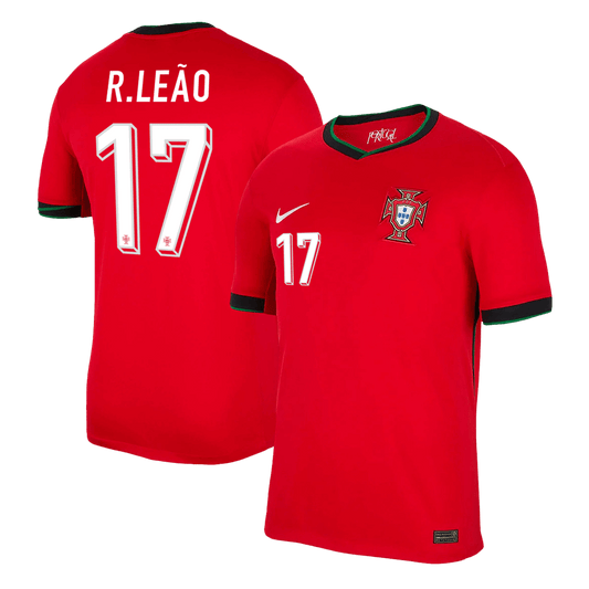 Camiseta R.LEÃO #17 Portugal Local Futbol Eurocopa 2024
