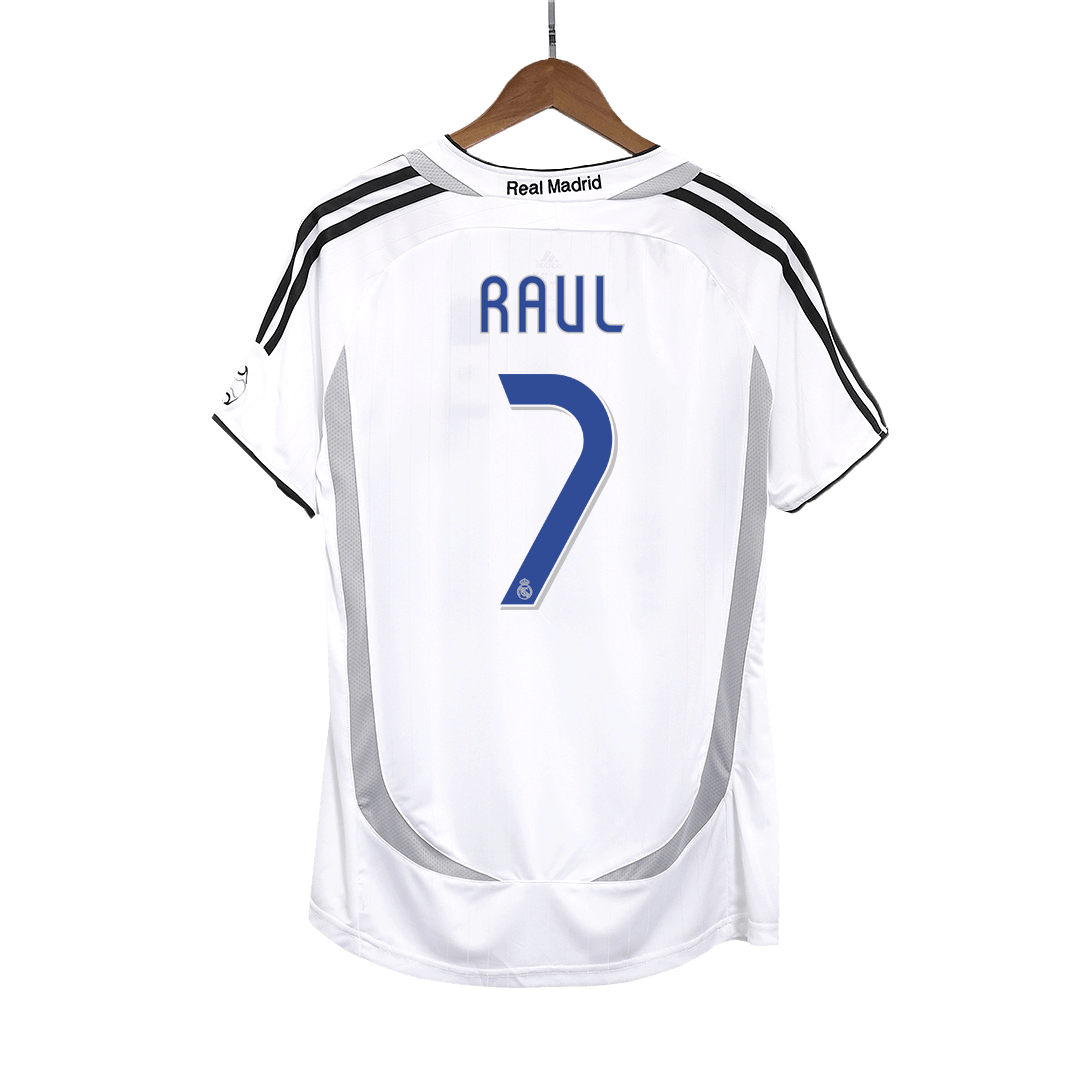 Camiseta de fútbol vintage del Real Madrid RAUL #7 Local 2006/07