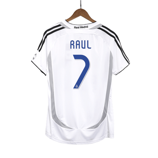 Camiseta de fútbol vintage del Real Madrid RAUL #7 Local 2006/07