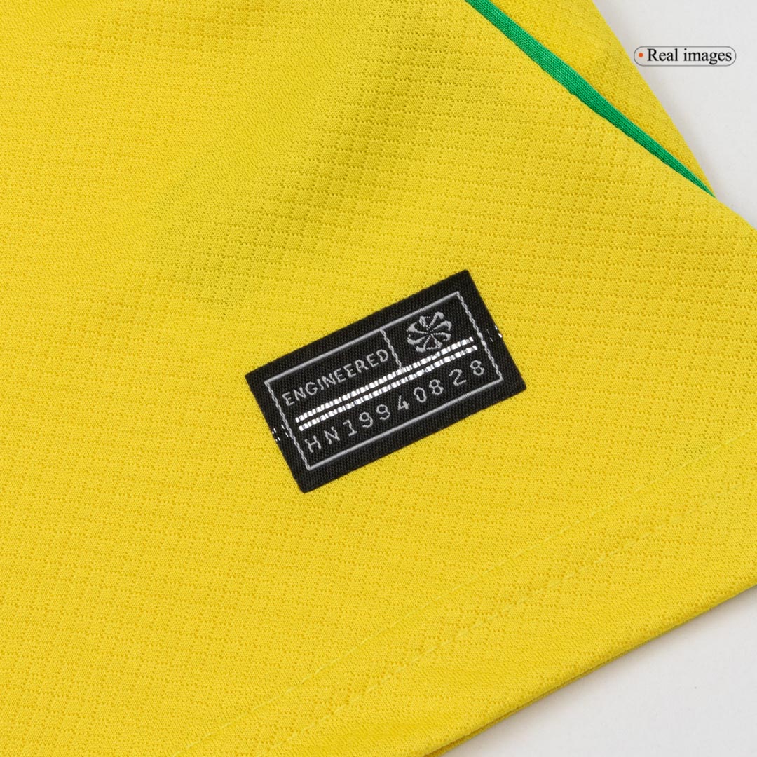 Equipación de local de Brasil para niños (camiseta + pantalón corto) para el Mundial 2026