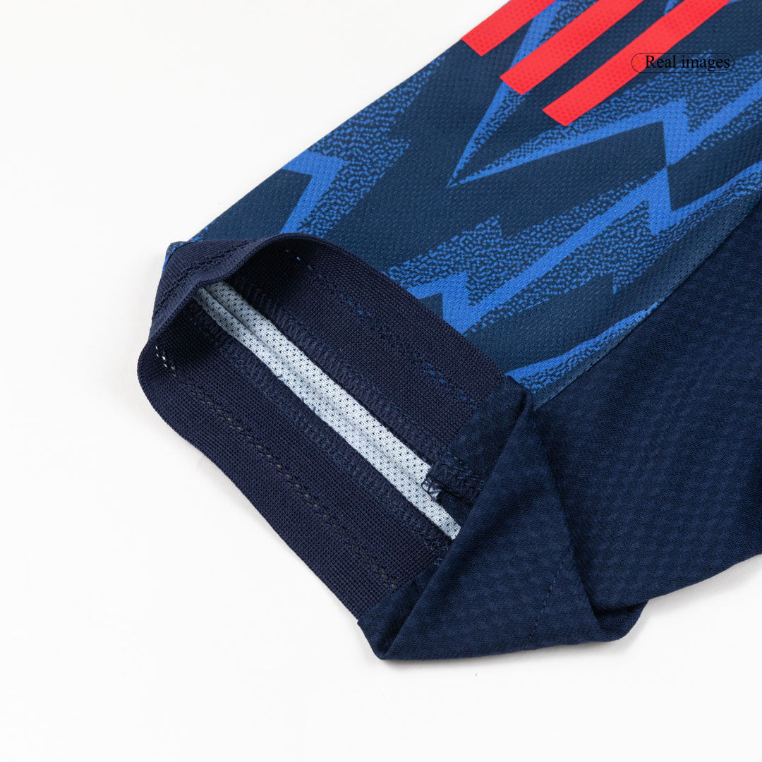 Camiseta de fútbol visitante auténtica del Arsenal 2025/26, color azul, número 41 de RICE
