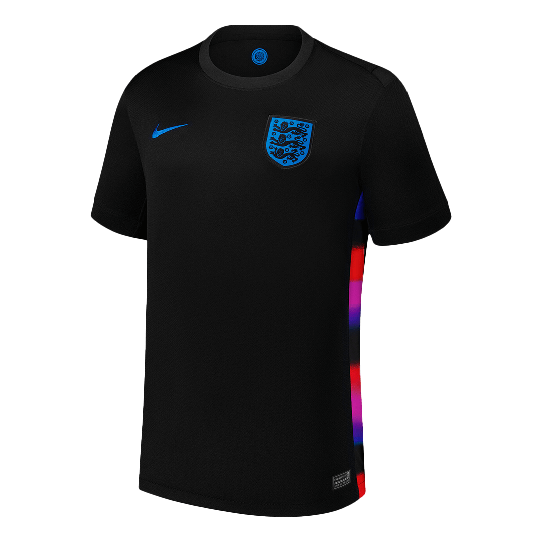 Camiseta de fútbol visitante de Inglaterra 2025 para hombre, negra - Eurocopa femenina