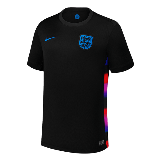 Camiseta de fútbol visitante de Inglaterra 2025 para hombre, negra - Eurocopa femenina