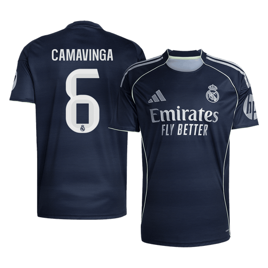 Camiseta de fútbol visitante del Real Madrid CAMAVINGA #6 2025/26