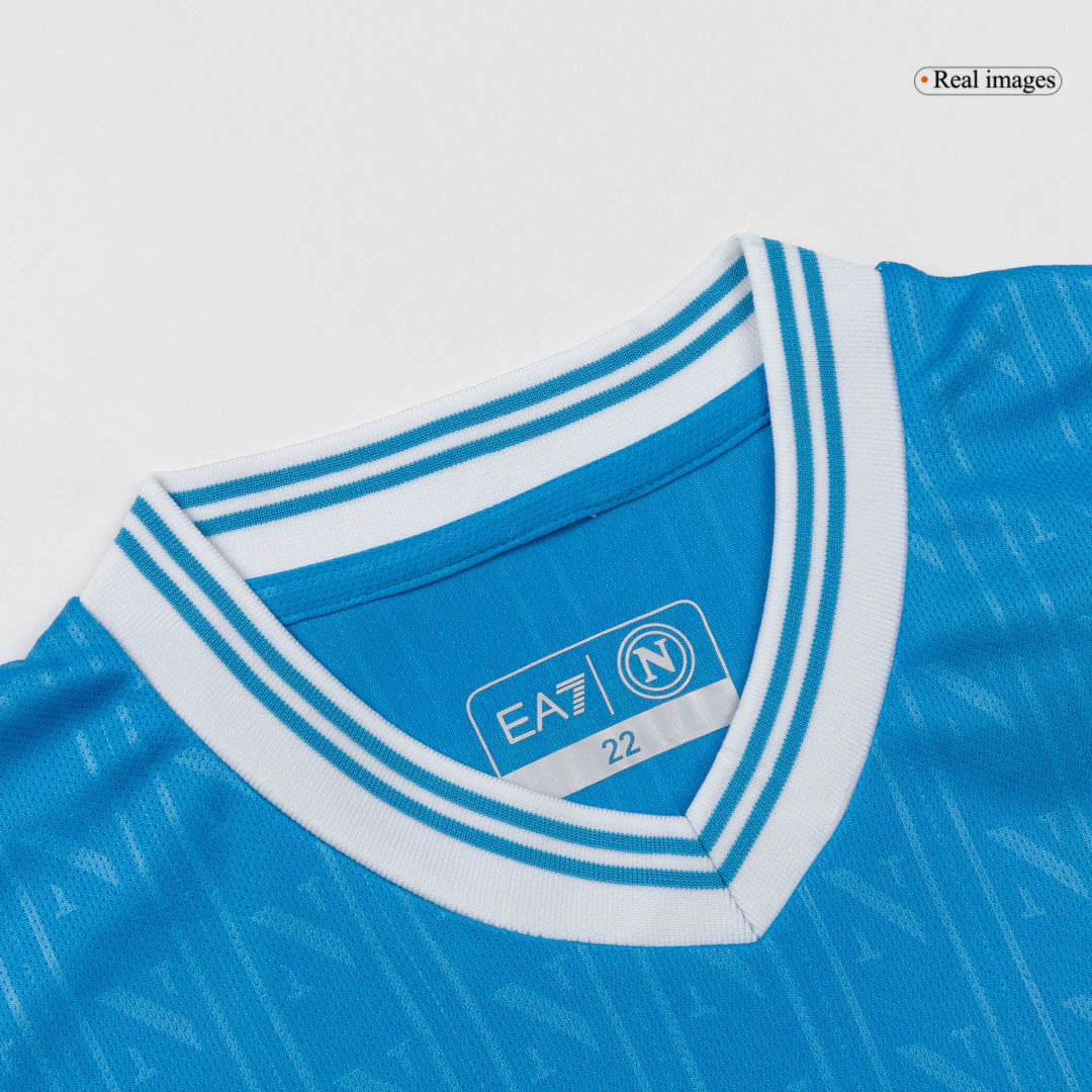 Kit de camiseta de fútbol local del Napoli para niños (camiseta, pantalón corto y calcetines) 2025/26