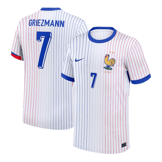 Camiseta de fútbol visitante de Francia Griezmann #7 para la Eurocopa 2024