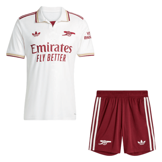 Kit de fútbol visitante del Arsenal (Kit y pantalón corto) 2025/26